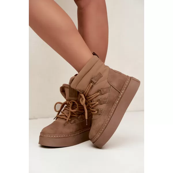  Ženski snjegovići BIG STAR SHOES UU274190 SMEĐA/BEŽ 