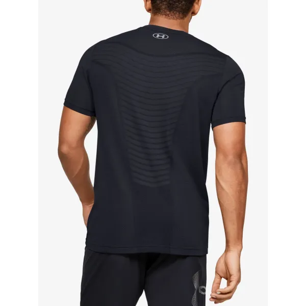  Muška majica bez šavova UNDER ARMOUR SEAMLESS WAVE SS 1351450-001 CRNA 