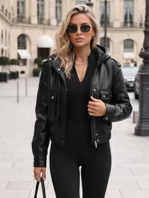 Ženska jakna DSTREET TY5876 CRNA