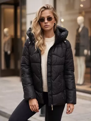 Ženska jakna DSTREET TY5936 CRNA