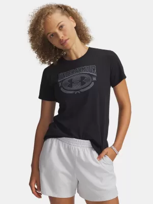 Ženska majica kratkih rukava UNDER ARMOUR W VARSITY SS 6010592-001 CRNA