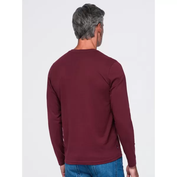  Muška majica kratkih rukava OMBRE OM-LSBL-0143 TAMNOCRVENA 