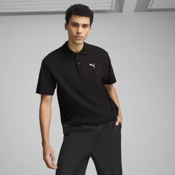  Muška majica s kragnom PUMA WARDROBE ESS PIQUE RELAXED POLO 62965701 PUMA CRNA 