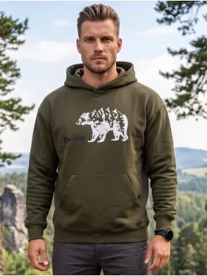 Muški sweatshirt ALTISPORT ALM193422 VOJNOG