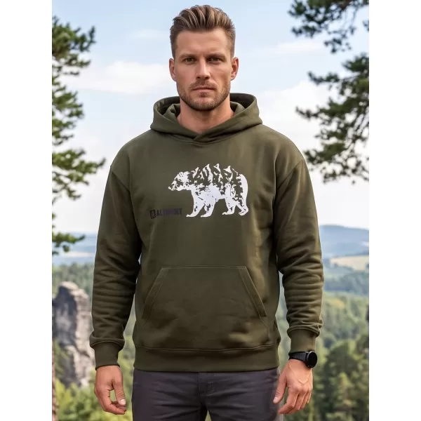  Muški sweatshirt ALTISPORT ALM193422 VOJNOG 