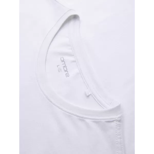  Muška majica kratkih rukava OMBRE OM-TSPT-0299 BIJELA 