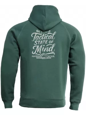 Muški sweatshirt PENTAGON PHAETON HOOD STATE OF MIND K09021-ST SPRINGBOK ZELENA