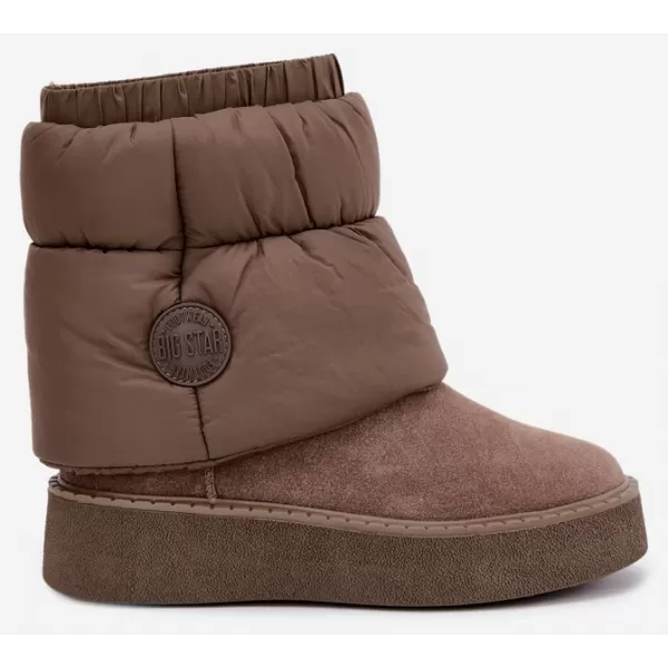  Ženski snjegovići BIG STAR SHOES UU274732 TAMNO BEŽ 