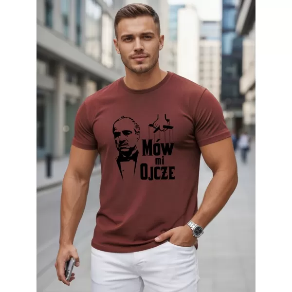  Muška majica kratkih rukava DSTREET NX5145R-BU KLARET 