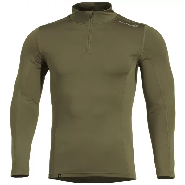 Muška majica kratkih rukava PENTAGON PINDOS 1/2 ZIP SHIRT K11013 MASLINASTO ZELENA 