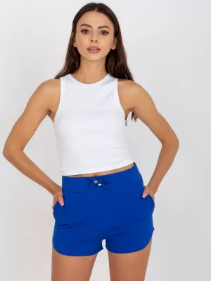 Ženske kratke hlače BASIC FEEL GOOD AP-SN-119.07 TAMNOPLAVA