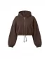 Ženski sweatshirt URBAN CLASSICS TB8635-14274 ČOKOLADNO SMEĐA