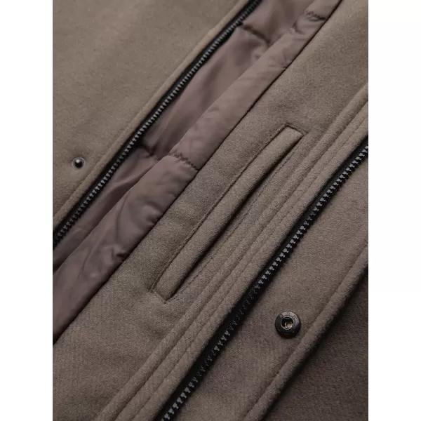  Muška parka OMBRE OM-COWC-0161 PEPELJASTO SIVA 