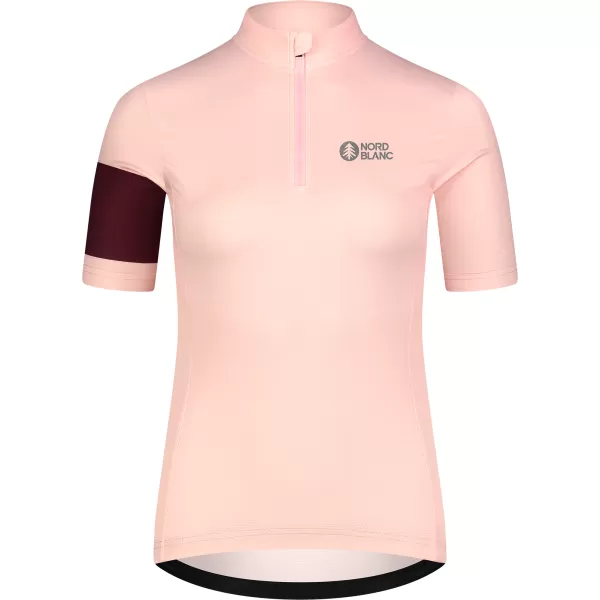  Ženski biciklistički dres NORDBLANC ENTHUSIAST NBSLF8084 RUŽIČASTA 
