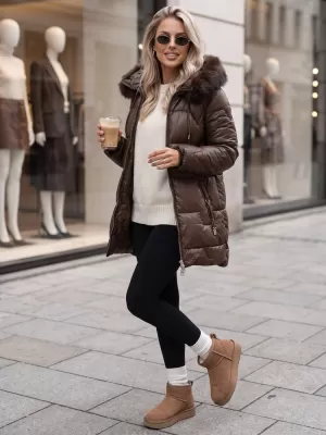 Ženska jakna DSTREET TY5757 SMEĐA