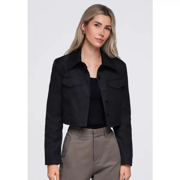  Ženska jakna OMBRE OW-BL-E0007 CRNA 