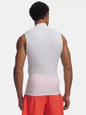 Muška majica bez rukava UNDER ARMOUR HG ELITE SLEEVELESS MOCK 6015381-100 BIJELA