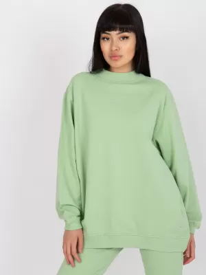 Ženski sweatshirt BASIC FEEL GOOD AP-BL-A-R001 PISTACIJE