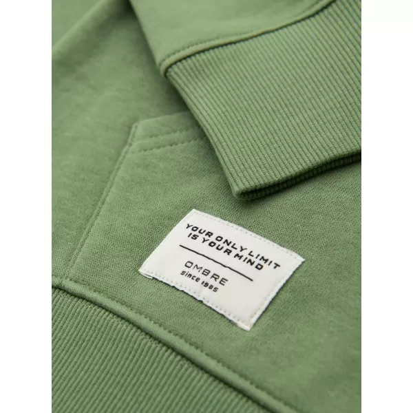  Muški sweatshirt OMBRE OM-SSBN-0270 ZELENA 