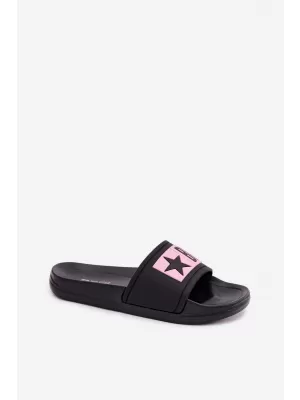 Dječje papuče BIG STAR SHOES TT374A004 CRNO/RUŽIČASTO
