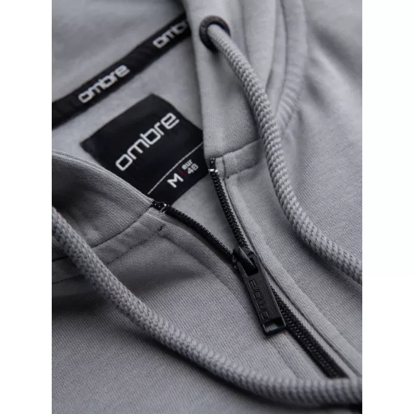  Muški sweatshirt OMBRE OM-SSZP-0256 SIVA 