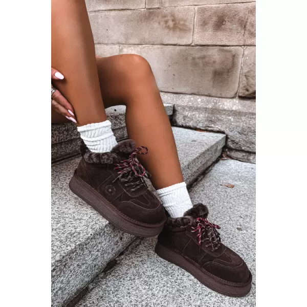  Ženski snjegovići BIG STAR SHOES UU274312 ČOKOLADA 