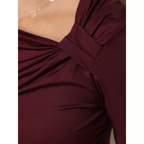 Ženska bluza DSTREET RY2945 TAMNOCRVENA 