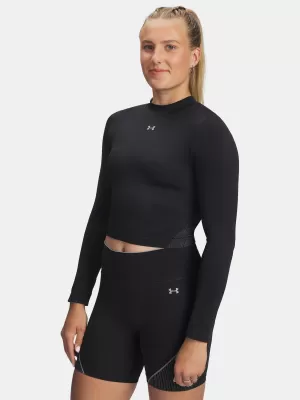 Ženska majica kratkih rukava UNDER ARMOUR VANISH SEAMLESS LS 6000645-004 CRNA