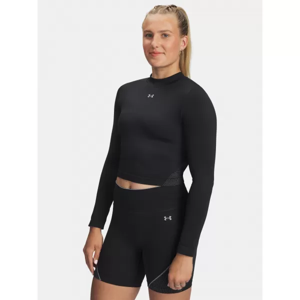  Ženska majica kratkih rukava UNDER ARMOUR VANISH SEAMLESS LS 6000645-004 CRNA 