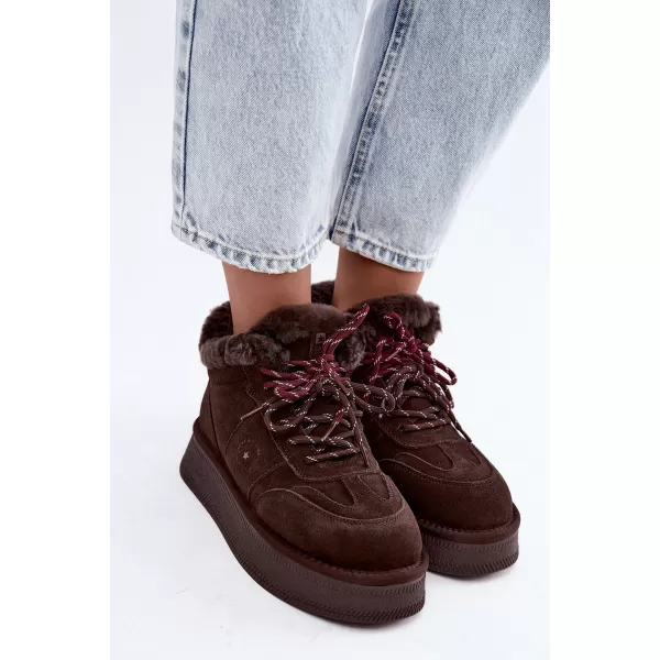  Ženski snjegovići BIG STAR SHOES UU274312 ČOKOLADA 