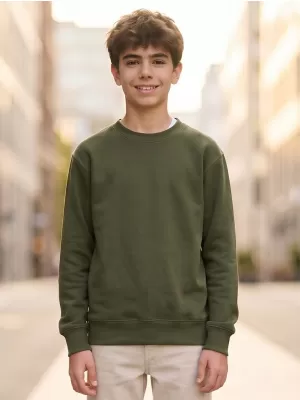Dječji sweatshirt MALFINI CREW 427 VOJNOG