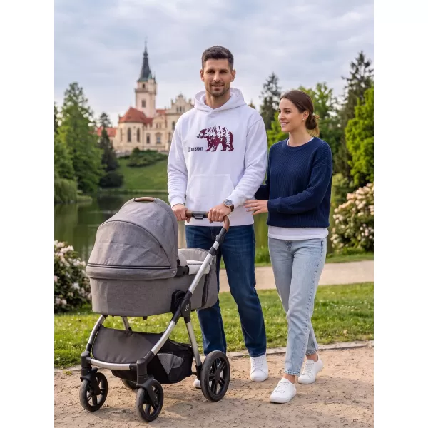  Muški sweatshirt ALTISPORT ALM193422 BIJELA 