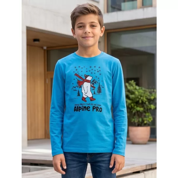  Dječja majica ALPINE PRO ECCO 2 NEON ATOMIC BLUE PA VARIJANTA 