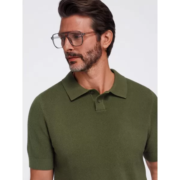 Muška polo majica OMBRE OM-POSS-0178 MASLINA 