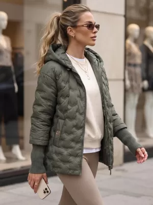 Ženska jakna DSTREET TY5869 ZELENA