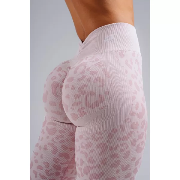  Kompresijske push-up tajice s leopard printom NEBBIA PRIMAL 849 RUŽIČASTI LEOPARD 