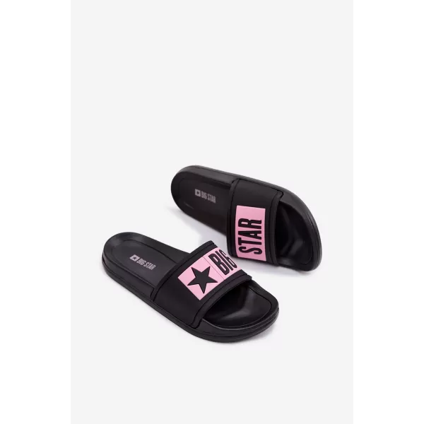  Dječje papuče BIG STAR SHOES TT374A004 CRNO/RUŽIČASTO 