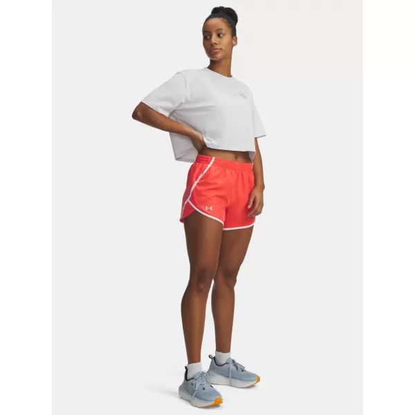  Ženske kratke hlače UNDER ARMOUR UA FLY BY 3'' SHORTS 1382438-690 CRVENA 