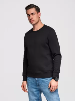 Muški sweatshirt OMBRE OM-SSBN-0271 CRNA