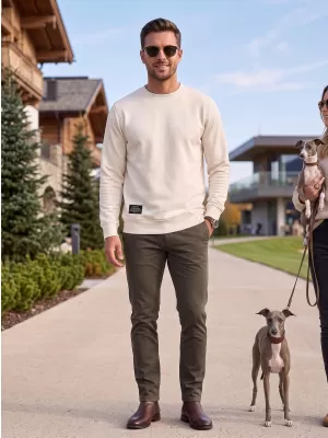 Muški sweatshirt ALTISPORT NP/ALMST43001 PRIRODNI