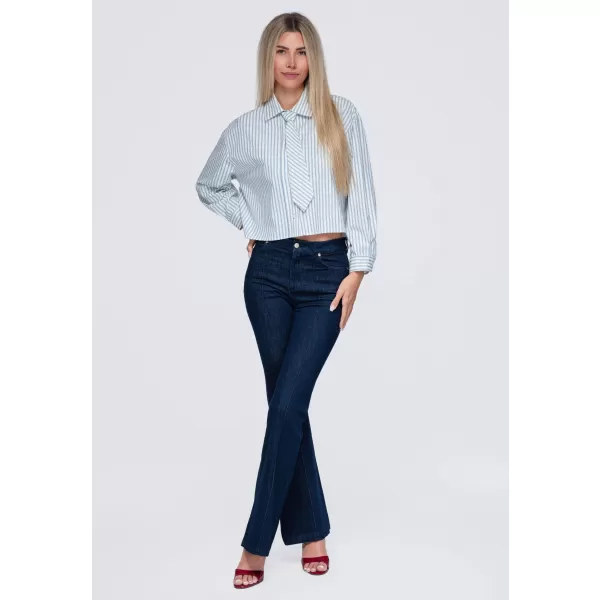  Ženska košulja OMBRE OW-SH-E0069 PLAVA 