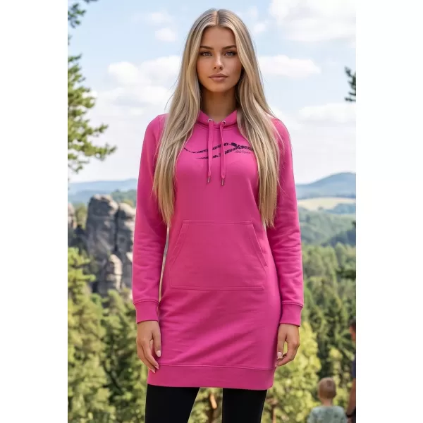  Ženska produžena majica ALTISPORT ALW001419 MAGENTA 