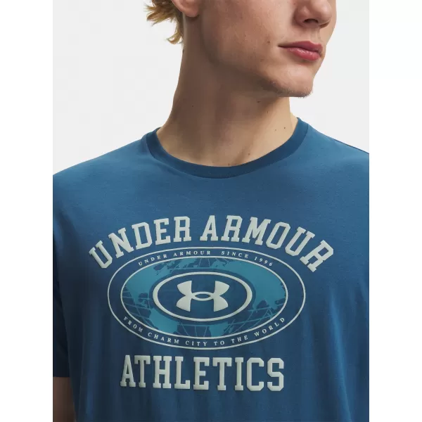  Muška majica kratkih rukava UNDER ARMOUR M 60/40S ARMOR GLOBE SS 6009261-498 PLAVA 