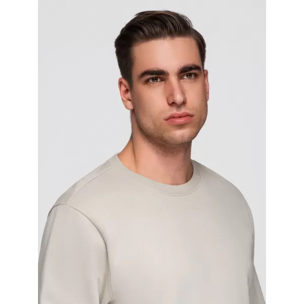  Muški sweatshirt OMBRE OM-SSBN-0271 SVIJETLO BEŽ 