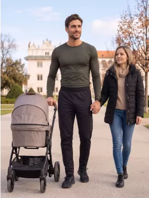 Muške softshell hlače ALPINE PRO ABAR 2 CRNA