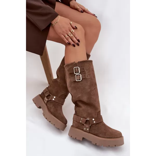  Ženske čizme BIG STAR SHOES OO274A182 BEŽ 