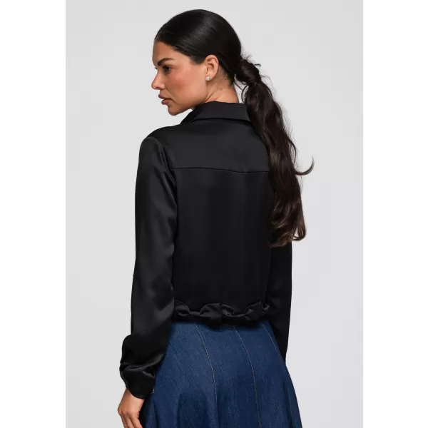  Ženska košulja OMBRE OW-SH-E0059 CRNA 