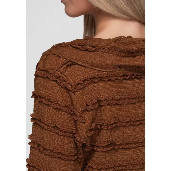  Ženska bluza OMBRE OW-TS-E0067 SVIJETLOSMEĐA 