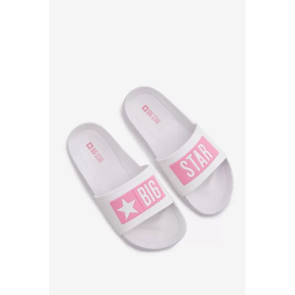  Dječje papuče BIG STAR SHOES TT374A002 RUŽIČASTO/BIJELO 
