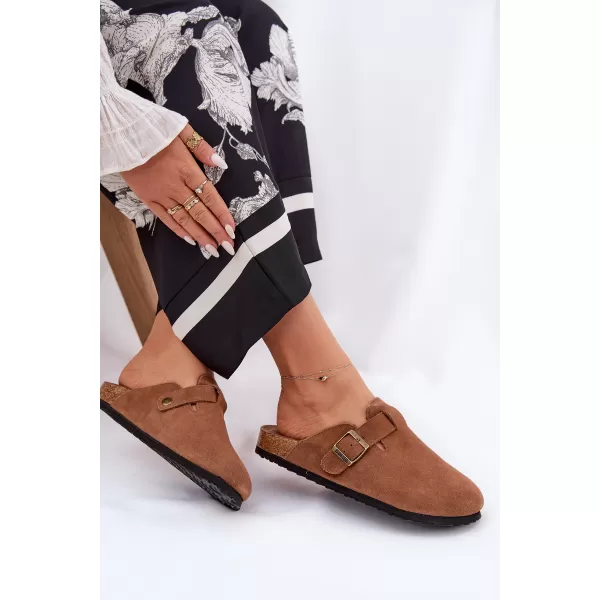  Ženske papuče BIG STAR SHOES RR274A387 SMEĐA/BEŽ 